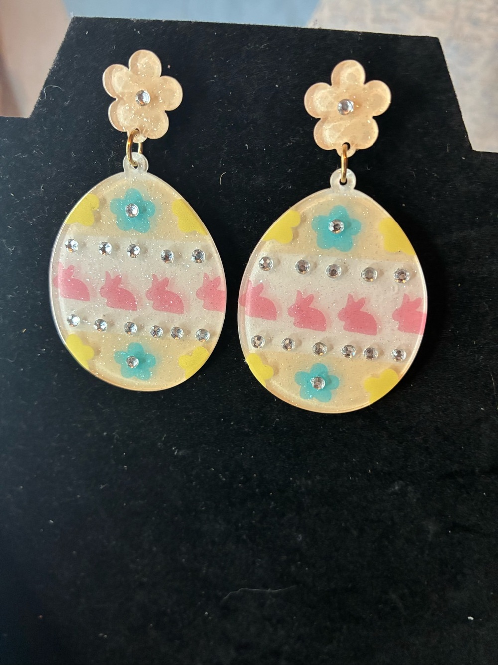Plunder Easter Women’s Spring Floral Drop Earrings NWT - Picture 7 of 11